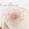 Pink Color Organza Flower Fabric Flower Clothing Accessories Wedding Dress Accessories  Wedding
