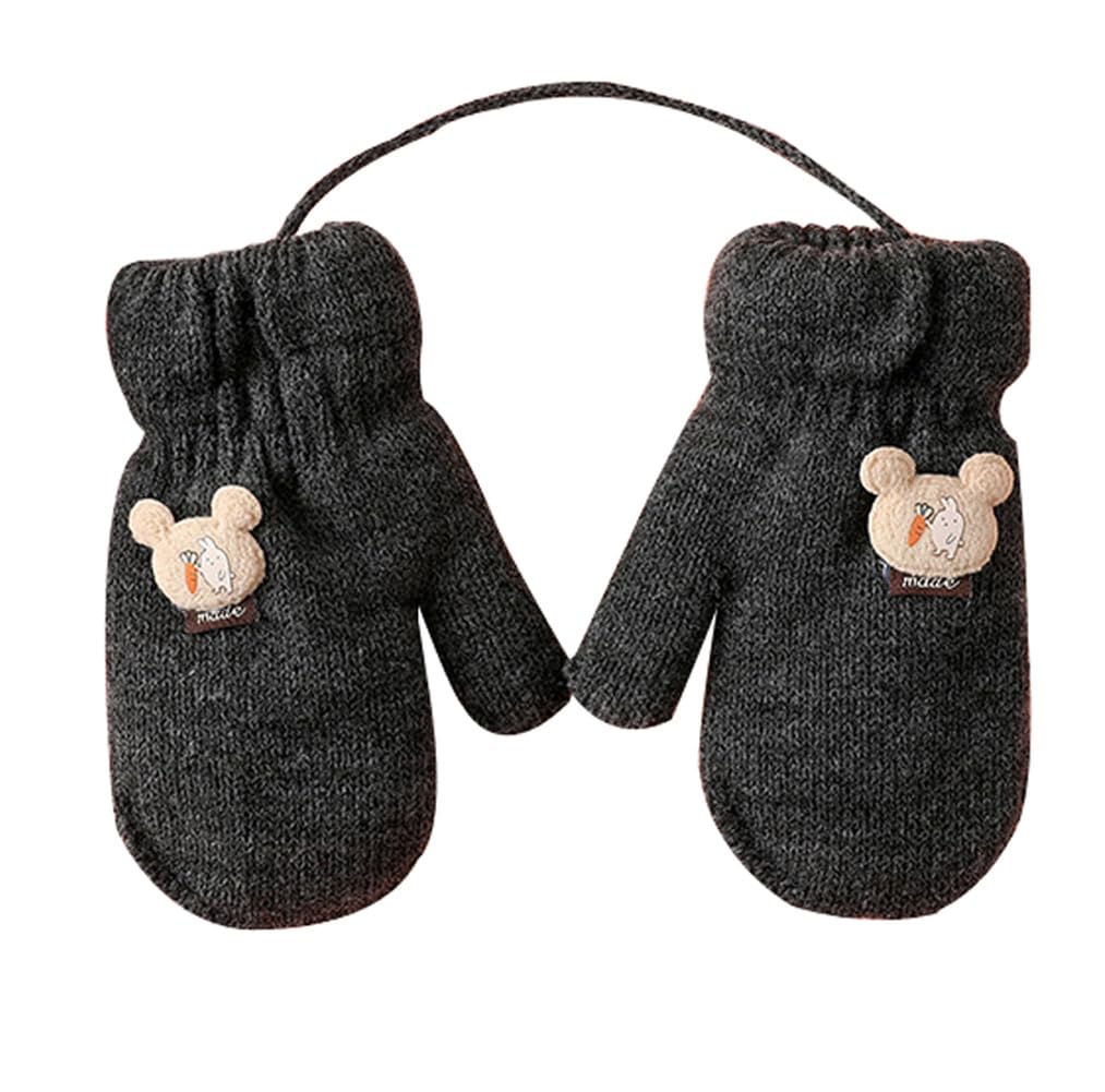 Eigenn Mittens with Thick Warm for Boys and Girls Ages Perfect for Playing In the Going To and Baby Available In 8 Cute Colors Children's Drawstring,