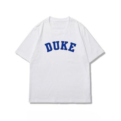 2026 Duke Letter Print TShirt Suitable for Both Unisex and Unisex Ideal for Daily Wear Made of Pure Cotton