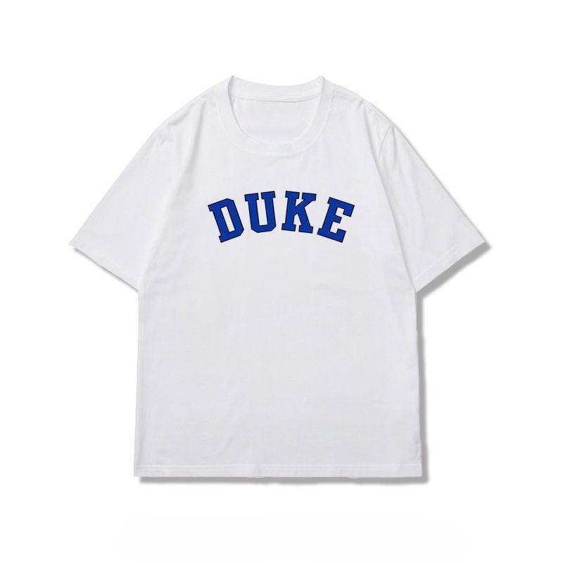 2026 Duke Letter Print TShirt Suitable for Both Unisex and Unisex Ideal for Daily Wear Made of Pure Cotton