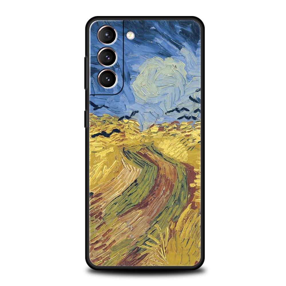 Claude Monet Impressionist Arts Phone Case For Samsung Galaxy S24 S23 Ultra S22 S21 S20 FE 5G S10 S10E S9 Plus S8 Black Cover