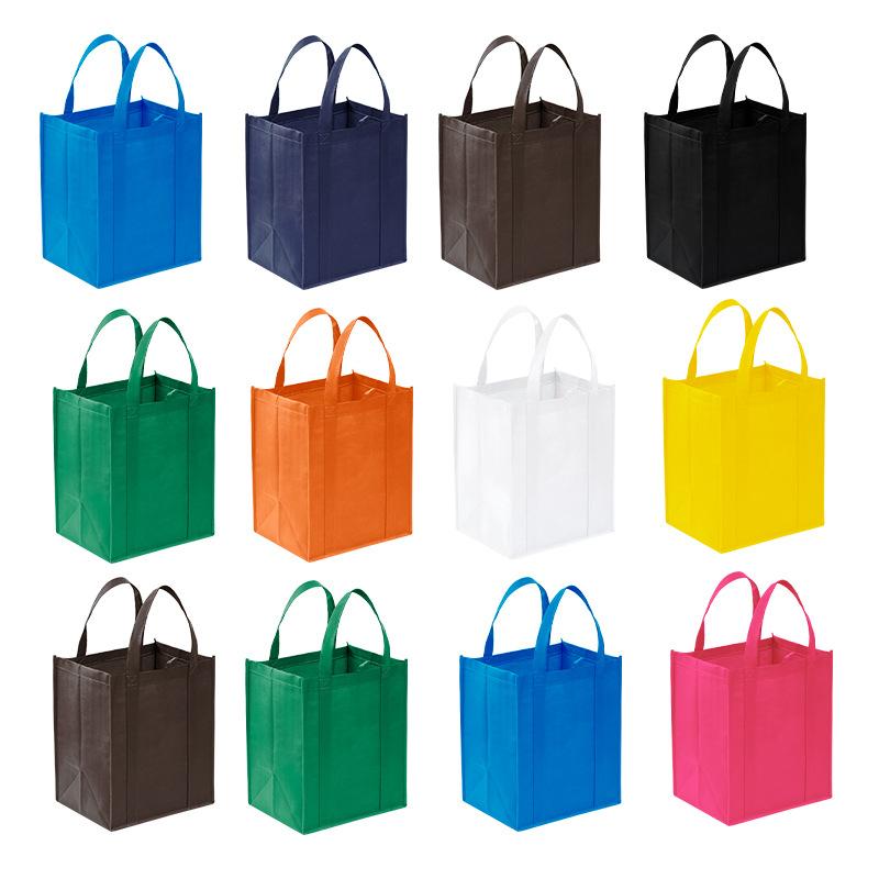 Large Capacity Shopping Bag Foldable Female Tote Bag Non-Woven Fabric Eco Bag Reusable Pouch Travel Storage Handbag Organizer