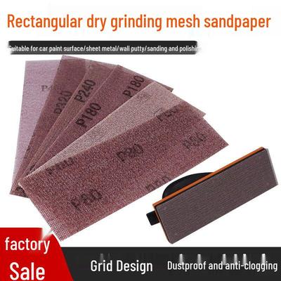 Rectangular Flocked Sandpaper 70x198mm, Ideal for Dust-Free Car Paint Polishing & Grinding
