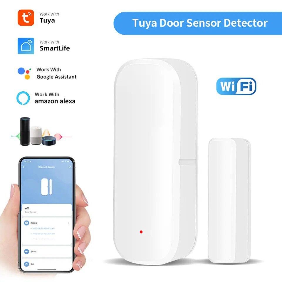 

Tuya Wi-Fi датчик двери и окна art Life Control WiFi датчик двери контактный датчик магнитный датчик работает Alexa Google Home