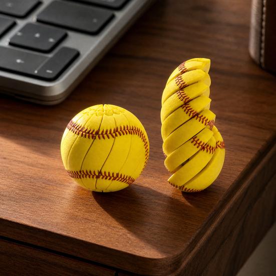 Stress Relief Toy, 3D Printed Anxiety Relief Design, Twist And Rotate Portable Interactive Toy, Decompression Toy for Teens Adults