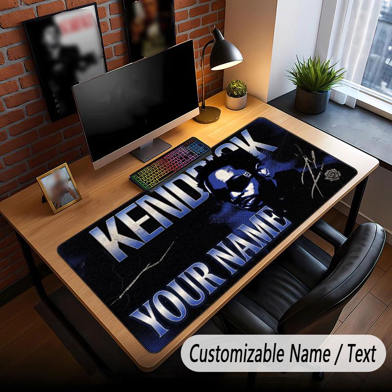 Custom Name Extended Mouse Pad,Kendrick Lamar Gaming Desk Mat For Home Office Desktop Decor