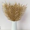 20 Stück Künstliche Gold Silber Palmenblätter Glitzer Persisches Gras Farnzweige Weihnachtsbaum Blumengesteck Hochzeitsparty Vase Tischdekoration