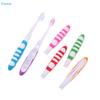 Foldable Travel Toothbrush-Soft Bristle Portable Toothbrush for Business Trip, Camping, Hiking, Hotel, Multi-Color