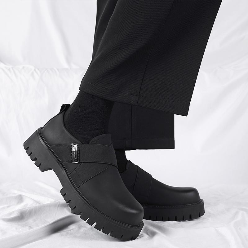 Fashion Black classic men's thick soled shoes Luxury classic  styles Party Leisure Business Office Daily adult quality shoes Hot