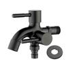304 Stainless Steel Faucet One Into Two Out Multifunction Double-outlet Washing Machine Faucet Outdoor Garden Sink Pool Faucet