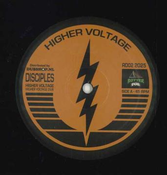 

12-дюймовая пластинка DISCIPLES - Higher Voltage, Dub / Toxic Hazard, RD022025 Rotterdub Nethe 2025 UK Регги, Ска и Даб
