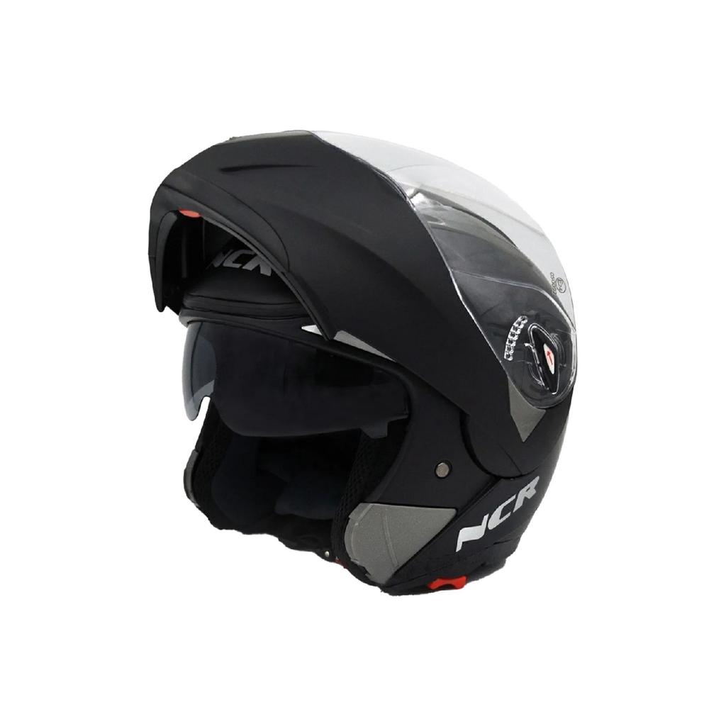 Chin Open Helmet Matt Black