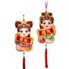 1 Pair 3D Fu Character Door Pendant Traditional 2025 New Year Sticker  Home Living Room Decor