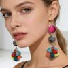 Bohemian Thread Ball Tassel Dangle Drop Earrings for Women Teen Girls Fashion Jewelry Christmas Valentine's Day Gift