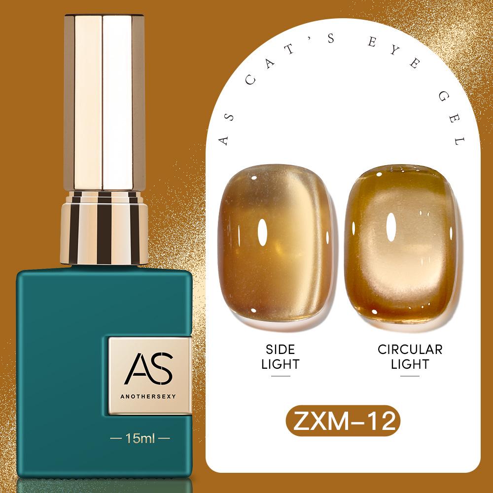 30 Shades Suspended Mirror Cat Eye Gel Polish Set with Glitter Glass Bead Effect