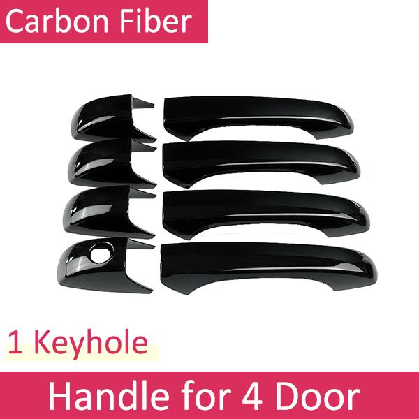 For Dodge Caliber 2007 2008 2009 2010 2011 2012 Gloss Black Door Handle Cover Trim Protective Car Exterior Accessories Stickers