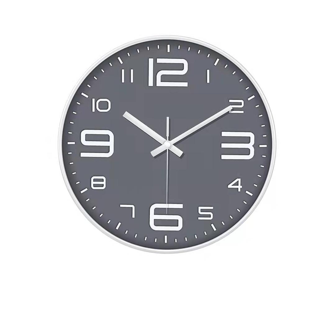 12 Zoll 30CM Leise Wanduhr, Kreativ und Modisch, Dreidimensionale Digitale Minimalistische Uhr für Zuhause Wohnzimmer