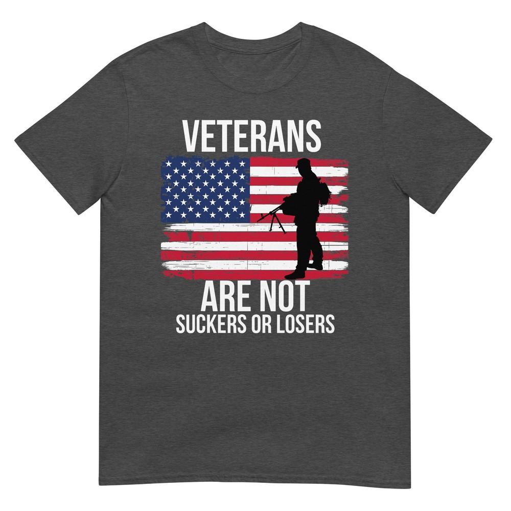 Veterans Are Not Suckers Or Losers Biden 2020 Anti Trump TShirt