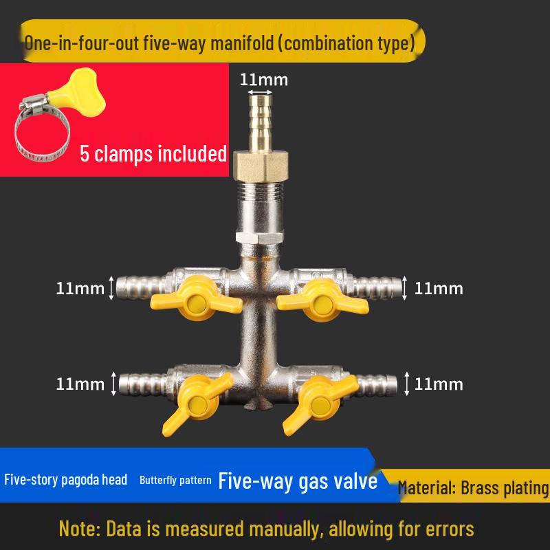 Liquefied Gas Distribution Three/Four-Way Ball Valve Connector