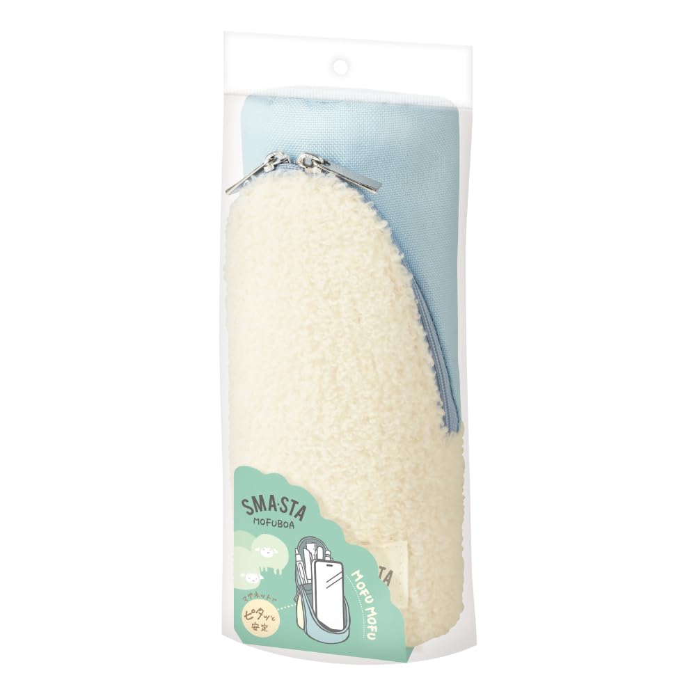 Sonic Pencil Case, Sma-Sta, Fluffy Boa Standing Pencil Case, Light Blue, FD-1746-LB