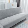 Velvet Armless Sofa Bed Covers Folding Seat Slipcover Modern Futon Stretch Sofa Bed Covers Living Room Elastic Couch Protector