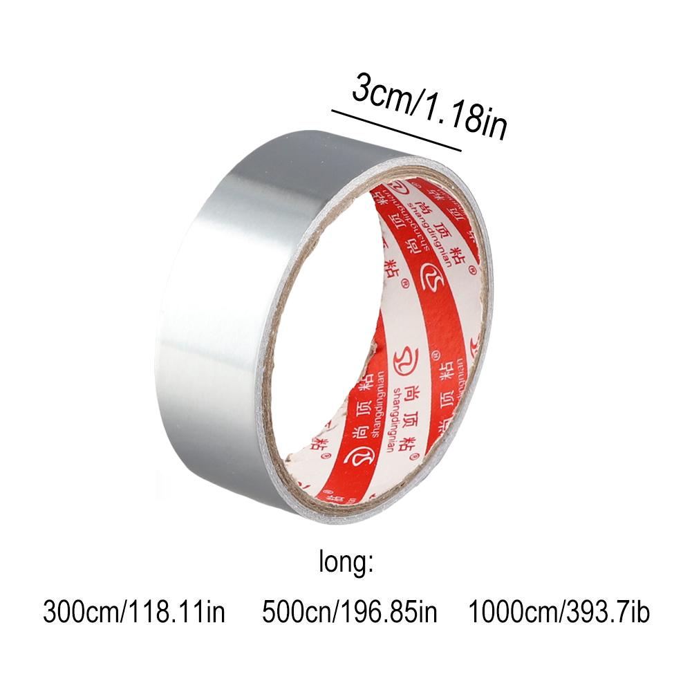 Aluminum Foil Duct Tape Professional Grade Silver Adhesive Sealing Tape for HVAC Refrigerator Heat Insulation Leak Proof Tape