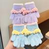 Thickened Kids Knitted Gloves Cute Cartoon Windproof Gloves  for 1-5 Years Old