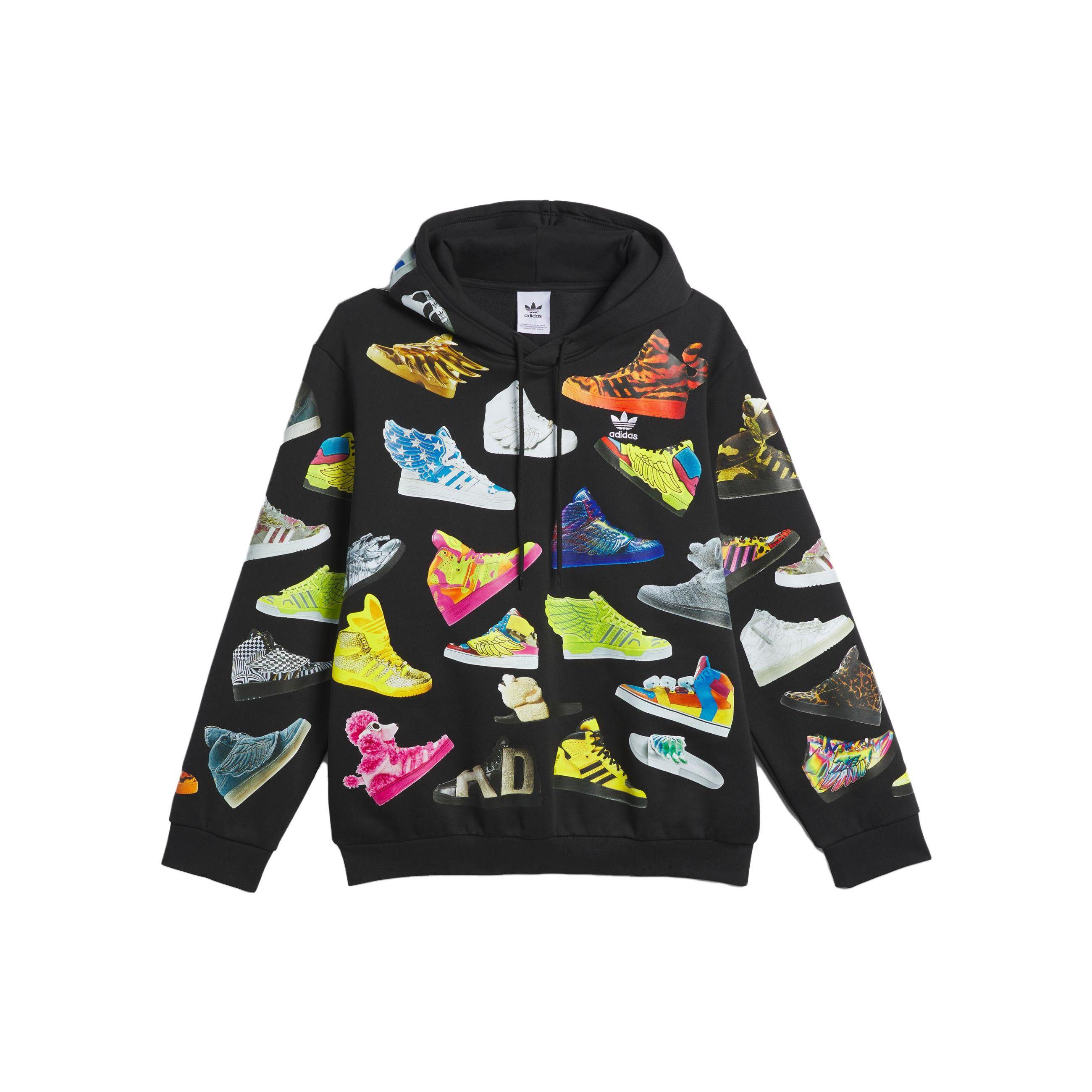 adidas Originals × Jeremy Scott Unisex Archive Hoodie Black IA0097 S