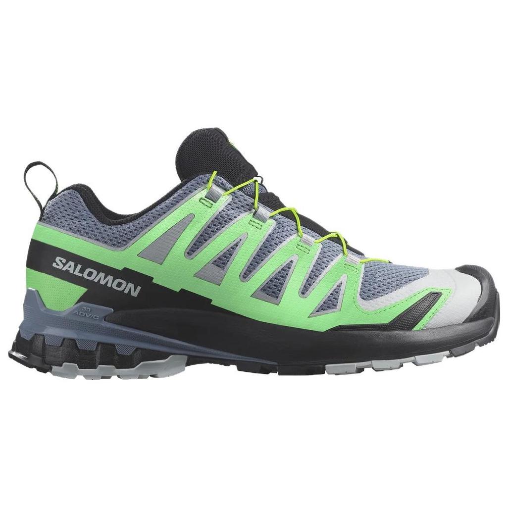 Salomon XA Pro 3D V9 Round Toe Shock Absorbing Low Top Outdoor Shoes Men Shoes Green Gray Black 472719
