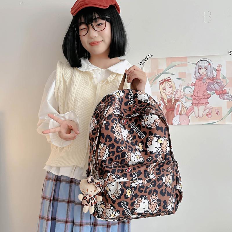 Anime Theme Backpack Outdoor Large Capacity Travel Schoolbag Bag