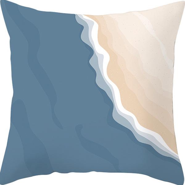 Nordic Abstract Printed Linen Pillowcase Popular Office Living Room Sofa Bedside Pillowcase