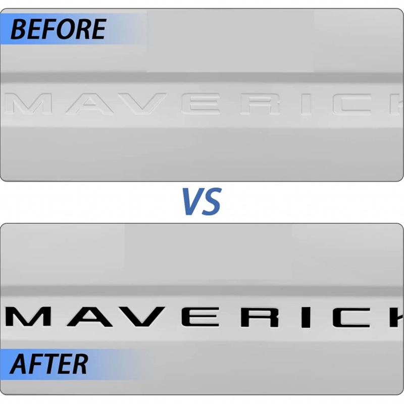 Car 3D ABS Tailgate Rear Trunk Body Badge Emblem Decals Sticker Nameplate For Ford Maverick  2022 2023 Letters