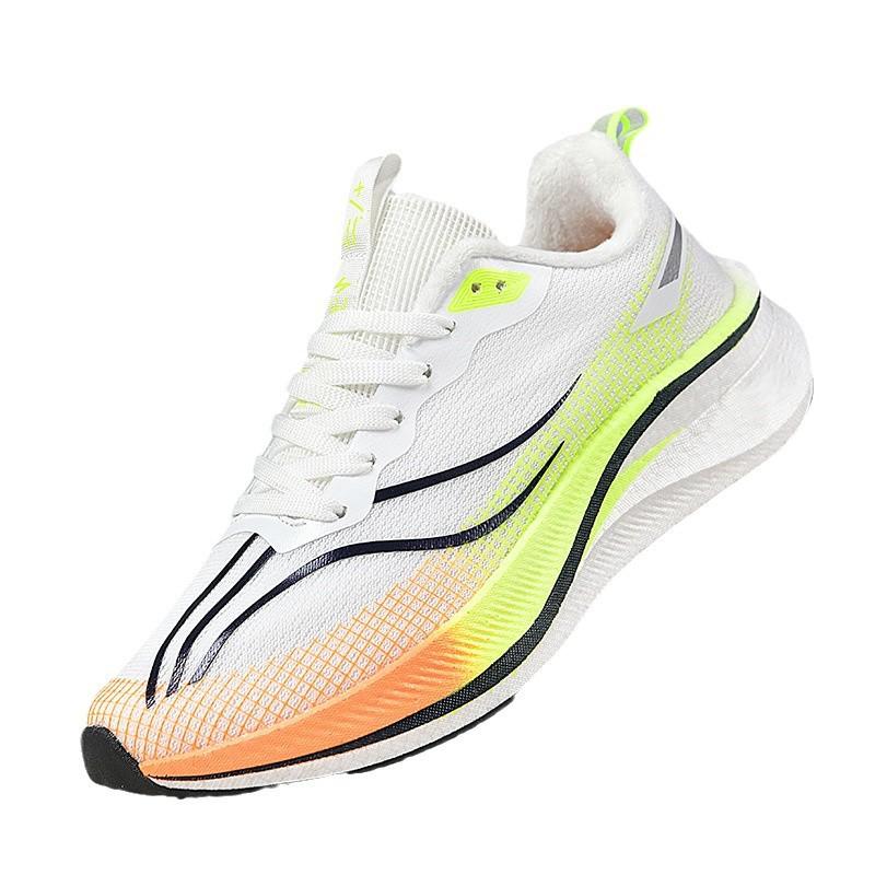Professional Running Shoes Winter New Velvet and Cotton Ultra-light Shock-absorbing Running Shoes Soft Sole Rebound Comfortable Platform Sports Shoes
