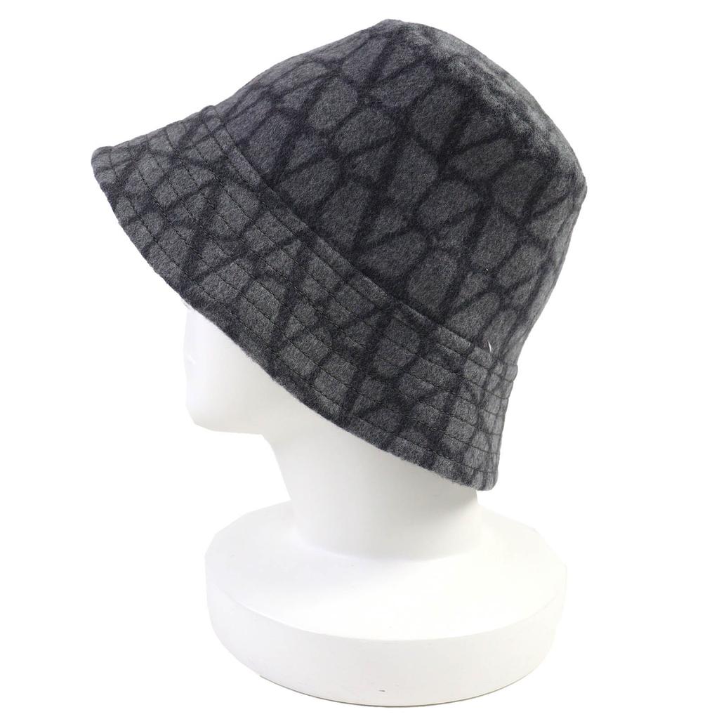 Excellent Valentino Iconograph Cashmere and Silk Wool Bucket Hat 56 5W2HGA65MPF Used