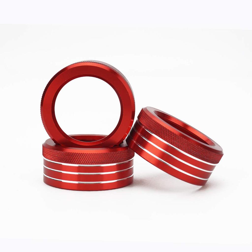 UNICREE Auovo Mirror Switch Aluminum Cover for Toyota 86 & Subaru BRZ Aluminum Air Conditioner Switch Cover Ornament (Red)