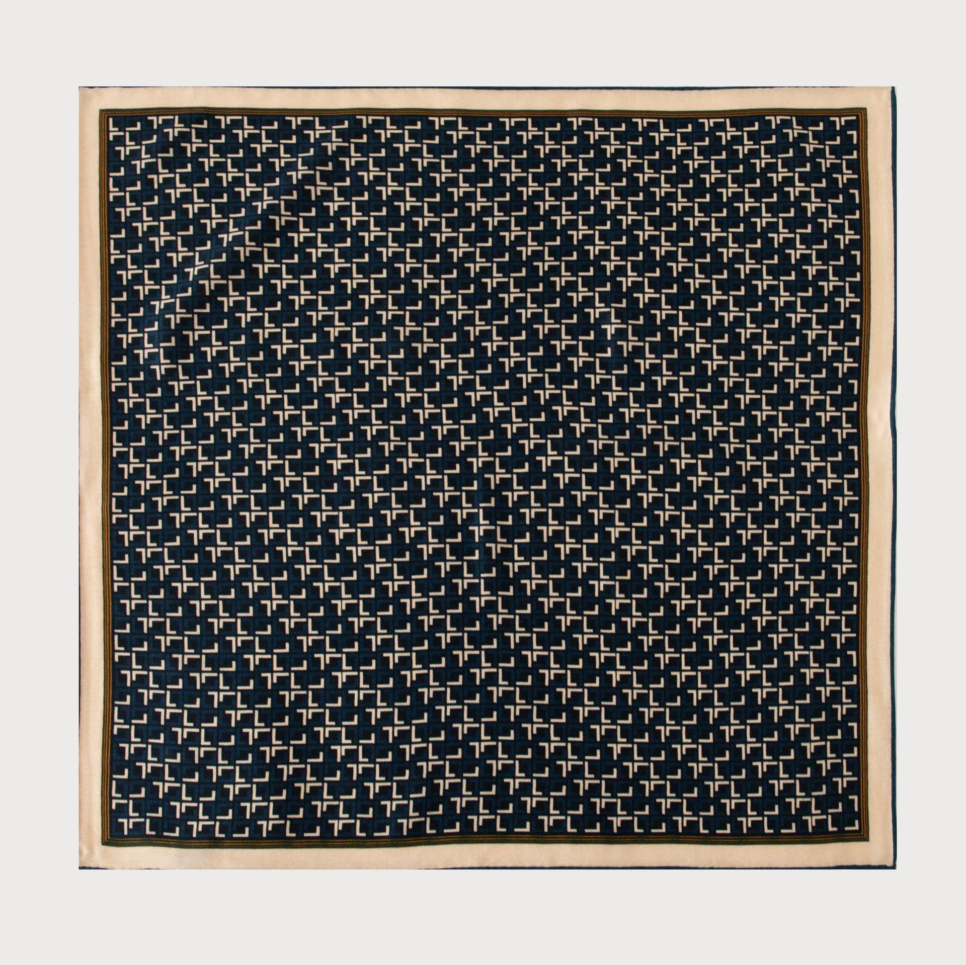

Luxury Retro Red Double-sided Silk-Wool Scarf: Women s Two-tone Silk Shawl for 2025. 65x65CM (70% Wool, 30% Silk)