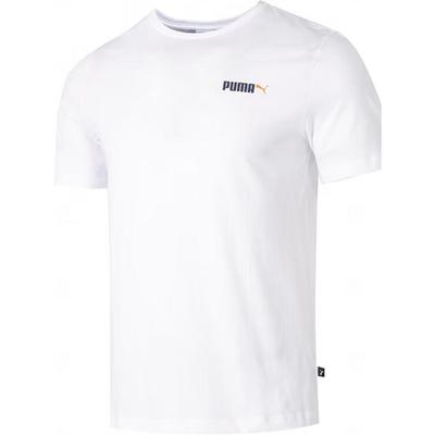 Bequemes Atmungsaktives Lässiges Kurzarm-Rundhals-T-Shirt Herren Tops Weiß 692485-02