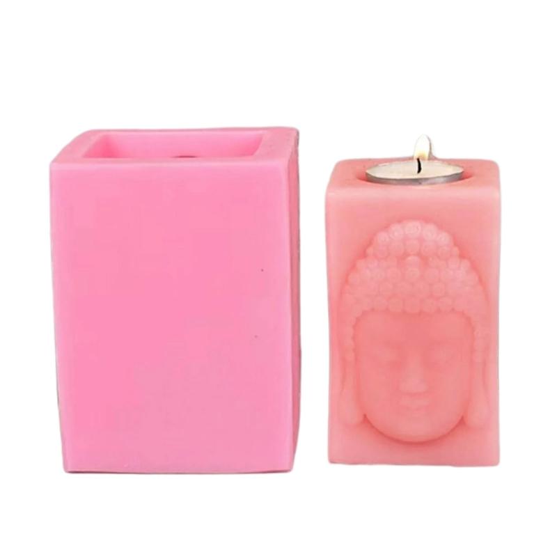 Cube Shaped Candle Base Molds for Making Tealight Holder Candle Holder Home Decorations, Cubic Tealight Holder Molds L