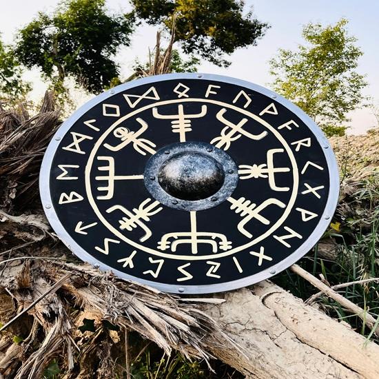 60.96 Cm Authentic Battleworn Viking Shield Cosplay Battle Ready Shield Fully Functional Shield Best Gift For Christmas