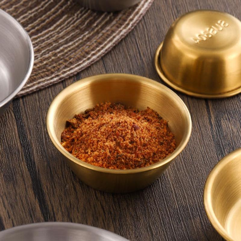 304 Stainless Steel Food Storage Tray Thickened Sauce Dipping Dish Snack Pan Kimchi Plate  Pot Seasoning Dish Kitchen Utensil