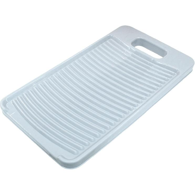 Plastic Mini Washboard, Small Washing Board for Hand Washing Kids Clothes(White)