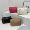 2024 New Fashion Urban Simple Embroidered Diamond Grid Chain Shoulder Crossbody Bag