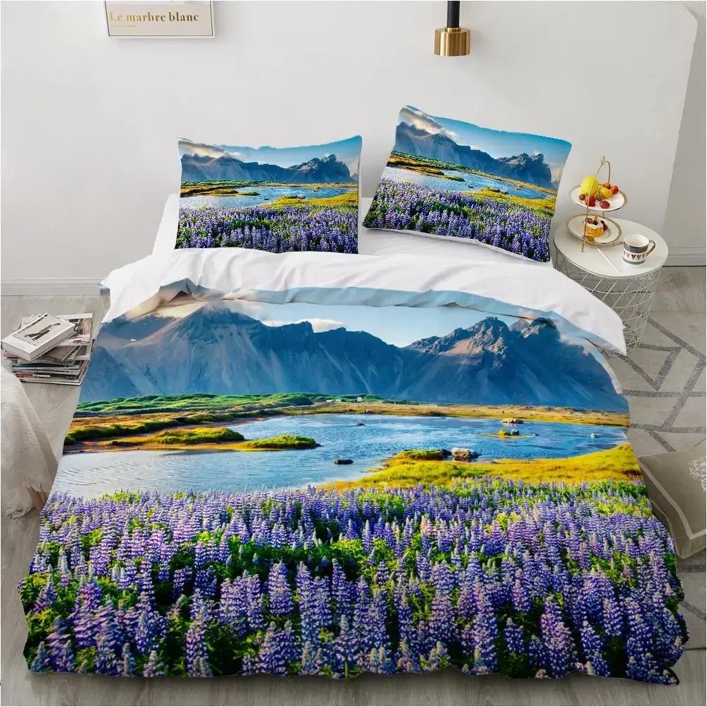 Tropic Ocean Style Sandy Shore Sea Comfortable Duvet Quilt Cover Pillowcase Bedding Set Children Bedroom Decoration Home Textile