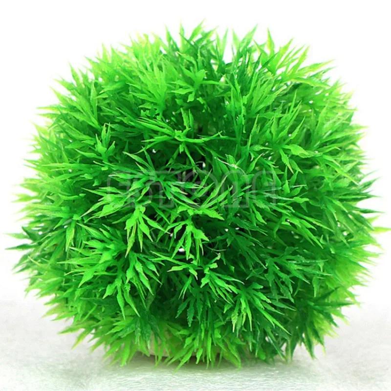 Artificial Aquatic Plastic Plants Aquarium Grass Ball Fish Tank Ornament Aquarium Ornamental Chlorella Prospects Grass for Decor