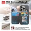 PU Leather Phone Card Bag RFID Blocking with Wrist Strap Phone Wallets Self-adhesive Phone Card Slot Holder Phone Accessories