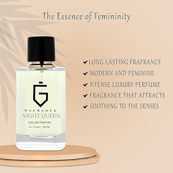 Gaurance Night Queen Parfum de luxe en édition limitée spéciale pour femme - Parfum français original avec une odeur longue durée Eau de parfum - 100 ml