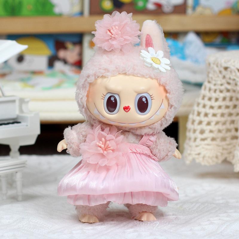 

Labubu Baby Clothes Fashionable and Elegant Skirt Childlike Mini Doll Clothes Labubu doll clothes