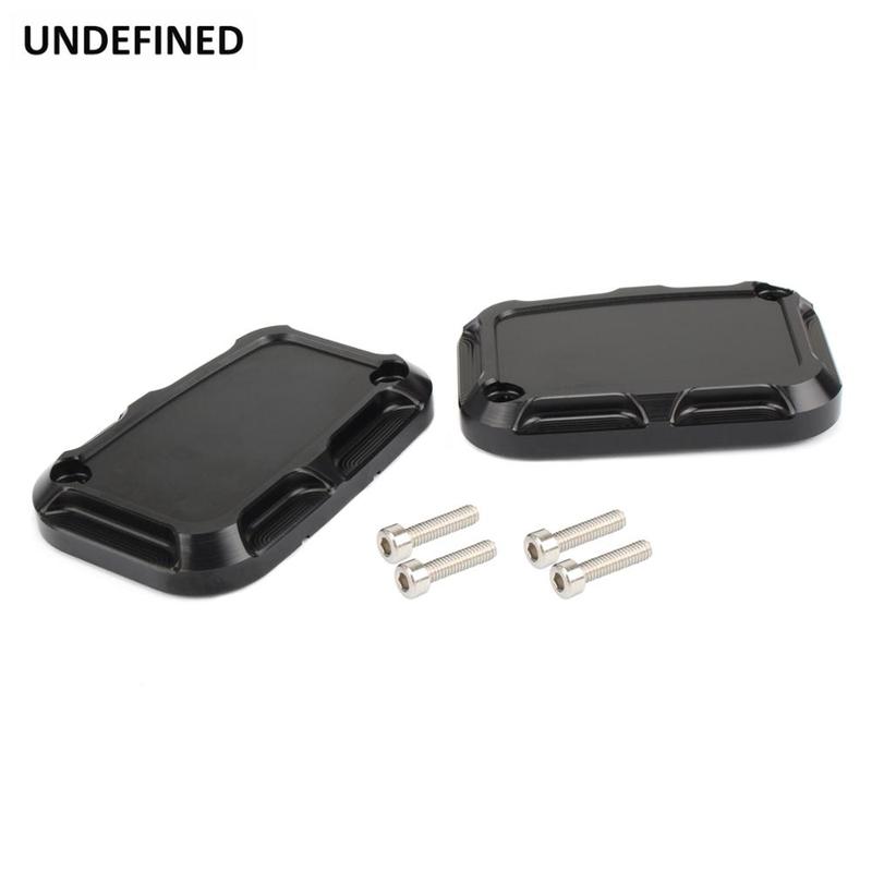 Motorcycle Brake Reservoir Master Cylinder Cover Front Rear For Harley Touring Electra Street Glide Road King FLH V-Rod VRSCA