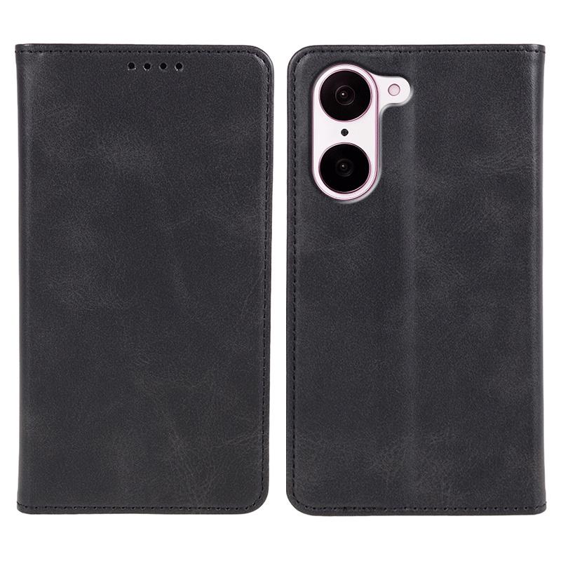 Pro OnePlus Nord CE5 5G Pouzdro Silné Magnetické PU Kůže Kryt na Telefon Textura Telete