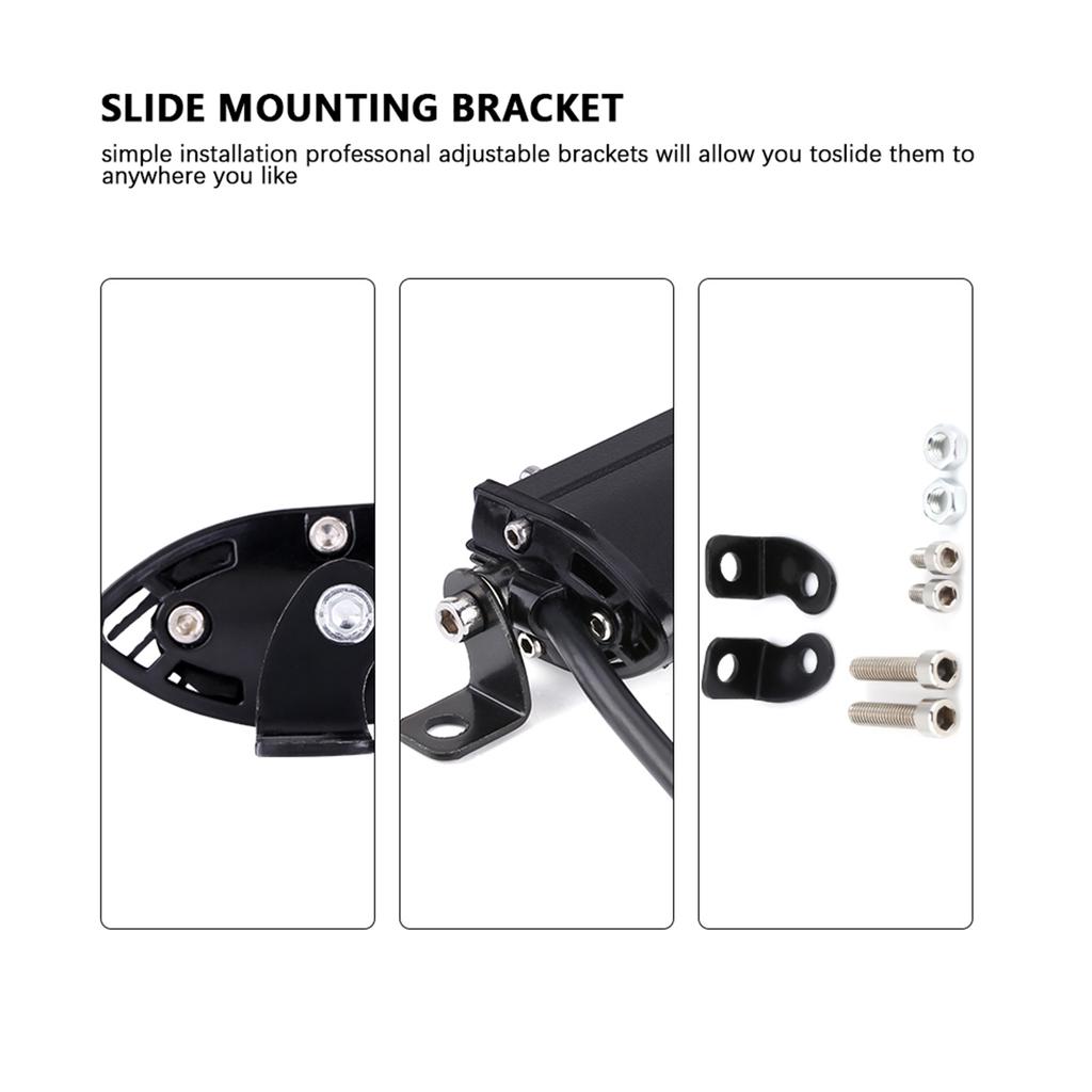 7inch 6 LED 30W 6000LM Car Work Light Strip Bar Roof Driving Spot Flood Lamp 936V